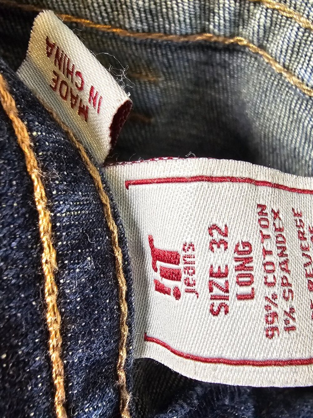 !It Jeans Sophie Blue Grunge Flared Low Rise 32L - Picture 7 of 9